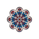 Gewürzhaus - Red Carnation with Blue Leaves Trivet